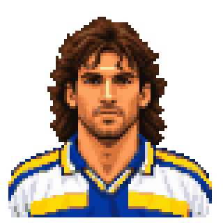 Pixel art portrait of Alain Boghossian