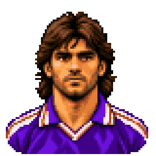 Pixel art portrait of Alberto Malusci