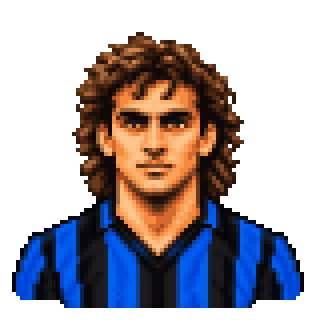 Pixel art portrait of Andrea Mandorlini