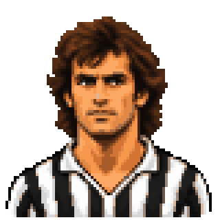 Pixel art portrait of Antonio Cabrini