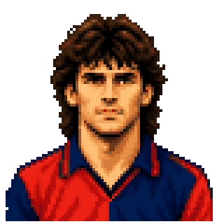 Pixel art portrait of Armando Ferroni
