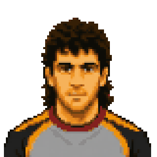 Pixel art portrait of Attilio Gregori