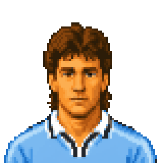 Pixel art portrait of Cristiano Bergodi