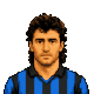 Pixel art portrait of Davide Pinato