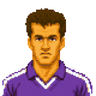 Pixel art portrait of Dunga