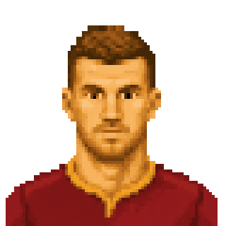 Pixel art portrait of DZEKO Edin