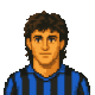 Pixel art portrait of Enrico Cucchi
