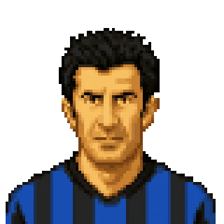 Pixel art portrait of FIGO Luis