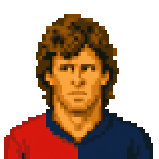 Pixel art portrait of Fulvio Collovati