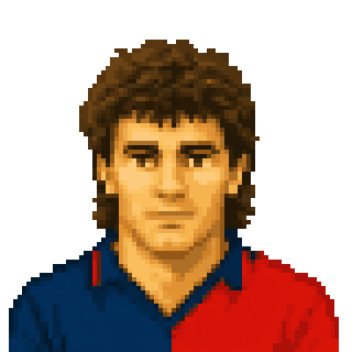 Pixel art portrait of Gianfranco Matteoli