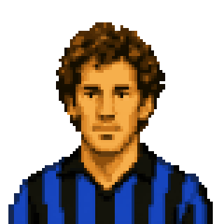 Pixel art portrait of Giuseppe Baresi