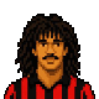 Pixel art portrait of Gullit