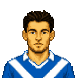 Pixel art portrait of HUBNER Dario