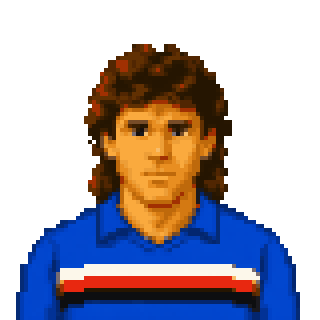 Pixel art portrait of Ivano Bonetti