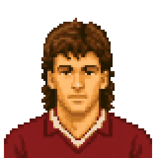 Pixel art portrait of Luca Fusi