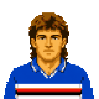 Pixel art portrait of Luca Pellegrini