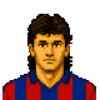 Pixel art portrait of Marco De Marchi