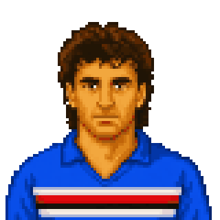 Pixel art portrait of Marco Lanna