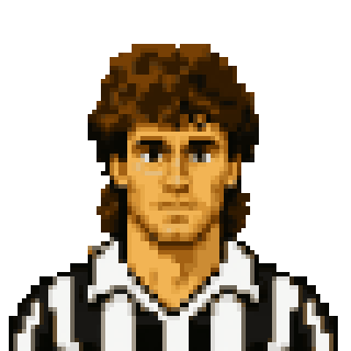 Pixel art portrait of Massimo Bonini