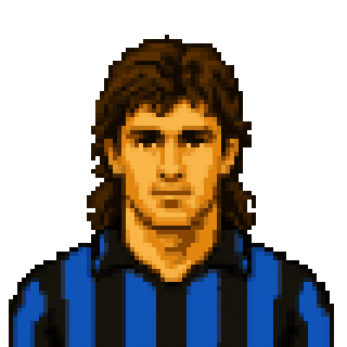 Pixel art portrait of Massimo Paganin