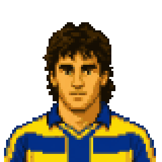 Pixel art portrait of Melli