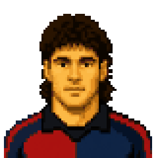 Pixel art portrait of Nicola Di Bitonto