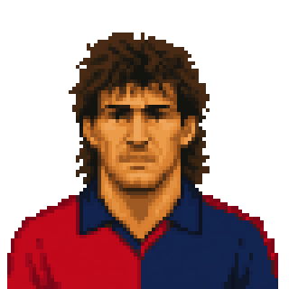 Pixel art portrait of Nicolò Napoli